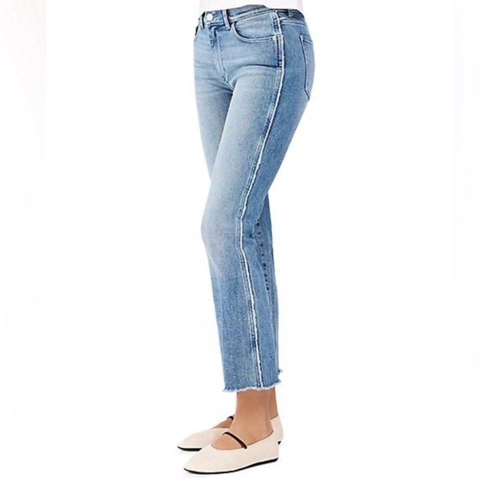 DL1961 | NEW Mara Straight High Rise Ankle Jeans Dark Riviera Frayed Women’s 20W